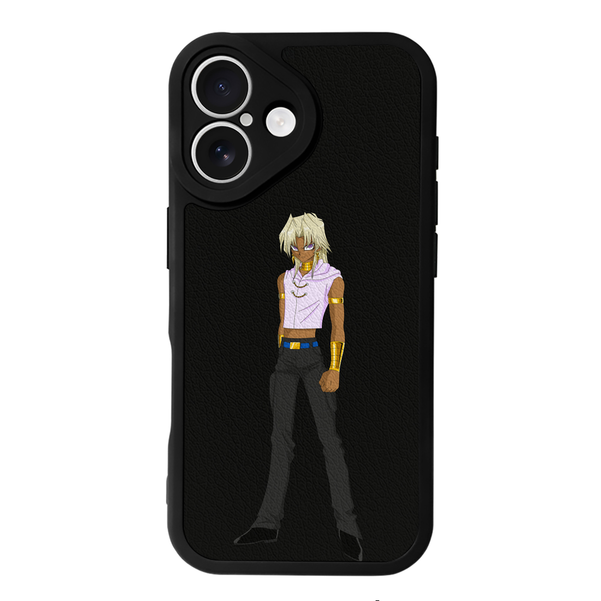 遊☆戯☆王 Yu-Gi-Oh! 【iPhone 16シリーズ対応】シリコンスマホケース（レザー調） 材質：シリコン